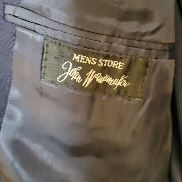 Vintage John Wanamaker Blue Wool 2pc Suit - 38R - Picture 5 of 13